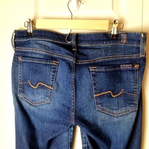 7 For All Mankind Jeans Women 30 Gwenevere Stretch Skinny Mid 9" Rise Seven